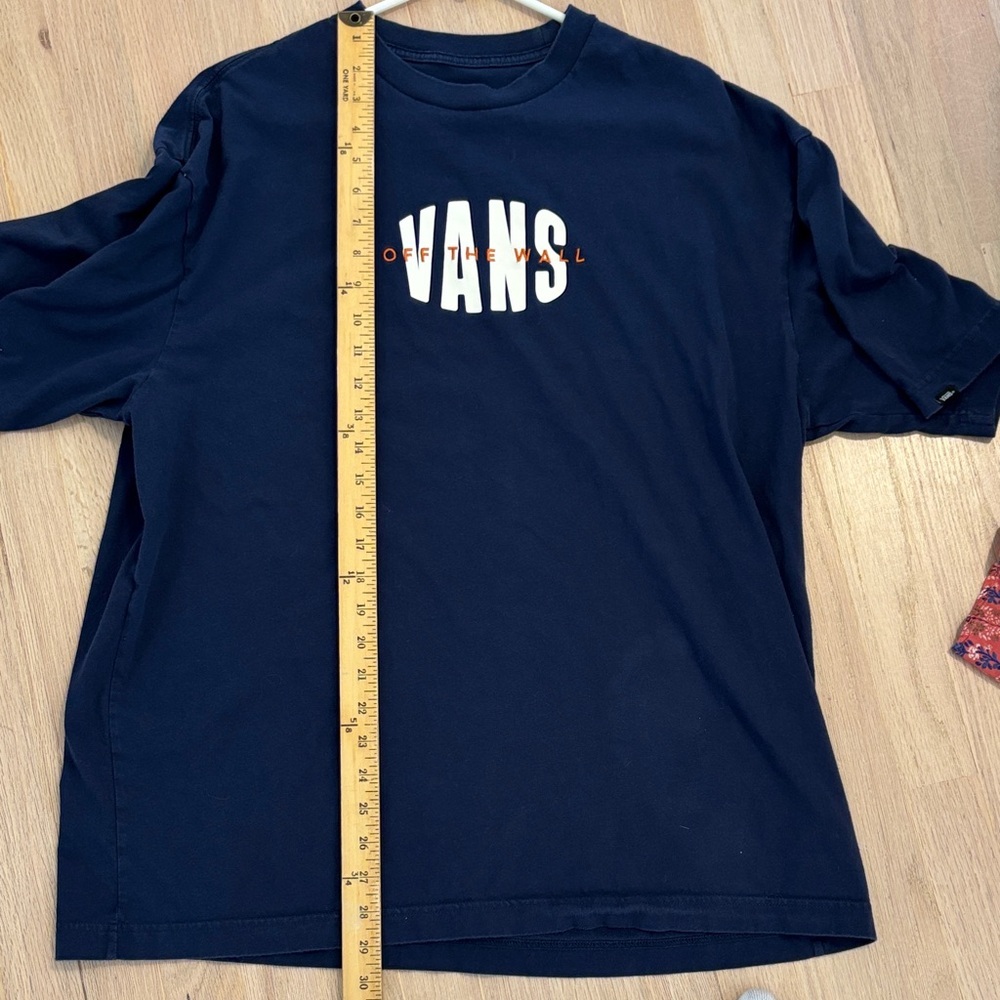Vans Navy Blue Tee with White Logo -76sku - Picture 5 of 6